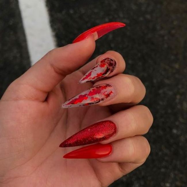 Valentines Day Acrylic Nails 2022 - Valentines Day Nails Ideas