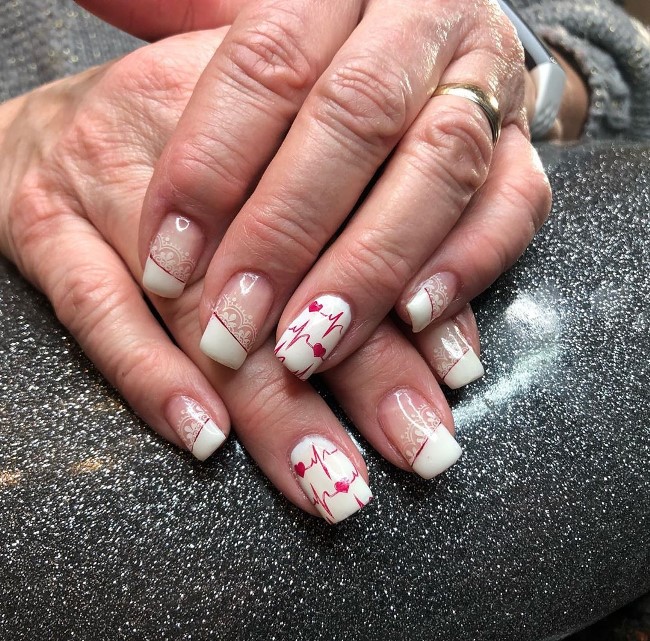 valentines day nails 2020