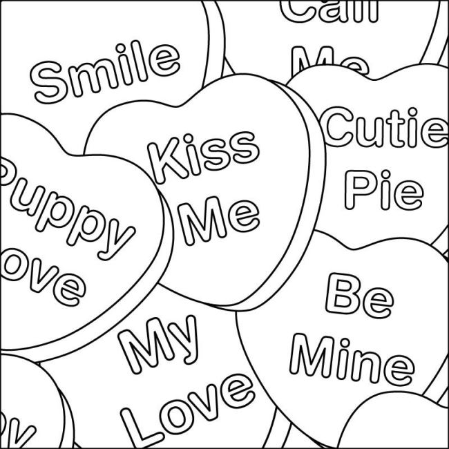 happy valentines day coloring pages