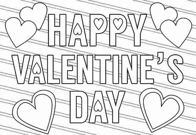 valentines day coloring pages