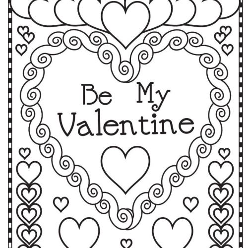 Happy Valentines Coloring Pages