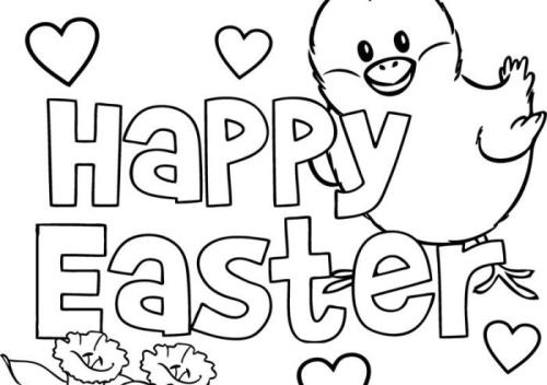 easter bunny coloring pages printable