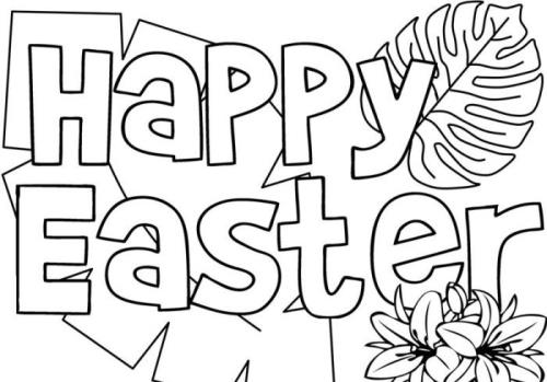 easter bunny coloring pages free printable