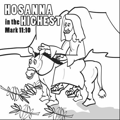 Palm Sunday Coloring Pages 2020