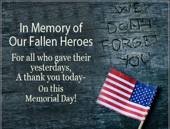 Memorial Day Quotes Sayings 2020