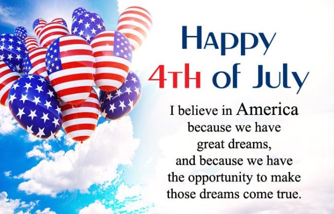 Happy 4th of July Wishes