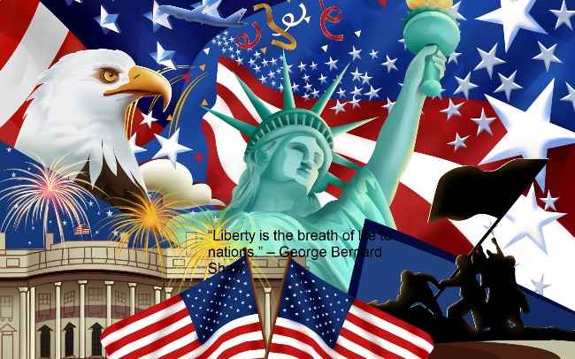 Happy 4th of July greetings 