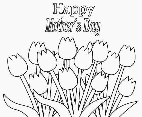 Mother Day Coloring Sheets