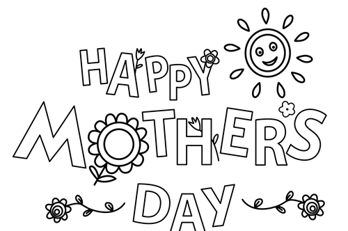 Mother Day Coloring Sheets