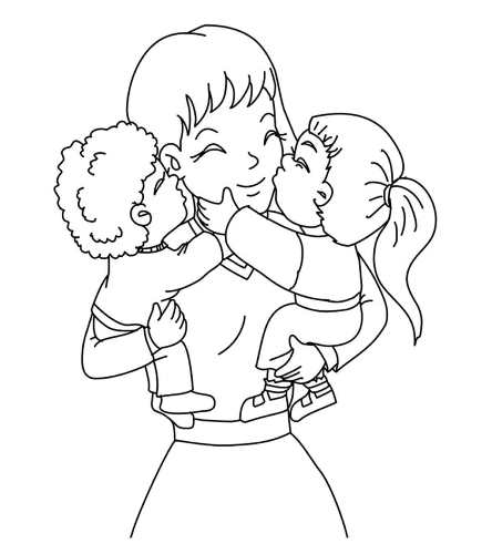 Mother Day Coloring Sheets