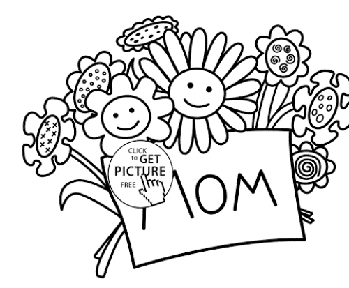 Mother Day Coloring Sheets