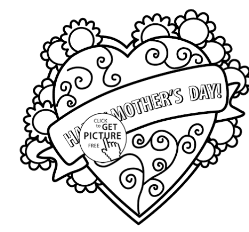 Mother Day Coloring Sheets