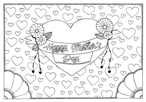 Mother Day Coloring Sheets