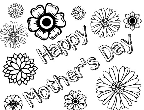 Mother Day Coloring Sheets