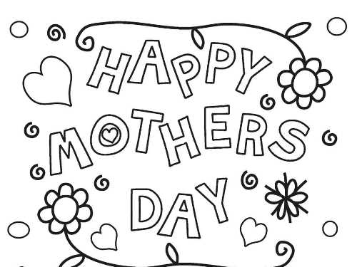 Mother Day Coloring Sheets