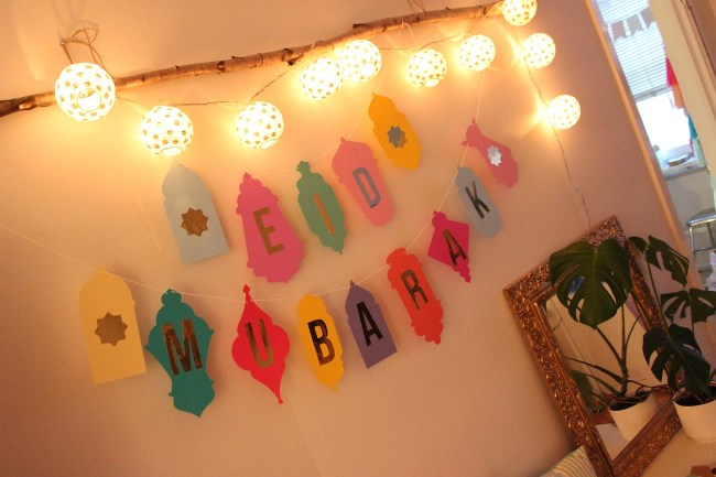 Eid Mubarak Decoration Ideas