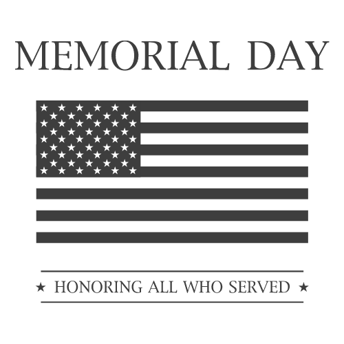 American Flag Memorial Day Clipart
