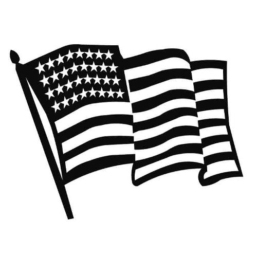 Free Black and White Memorial Day Clip Art