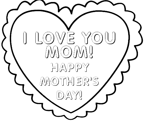 Mothers Day Coloring Pages