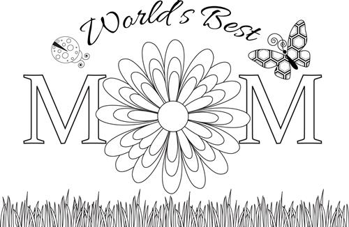 Mother’s Day Coloring Pages