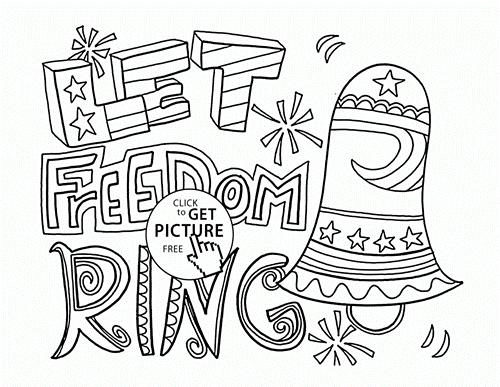Printable Fourth of July Coloring Pages