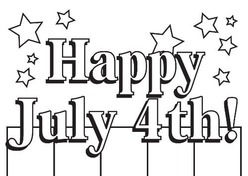 Printable Fourth of July Coloring Pages