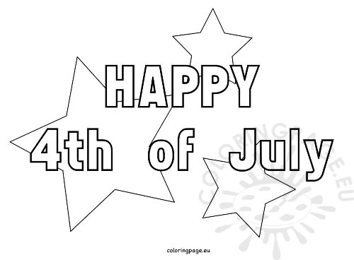 Printable Fourth of July Coloring Pages