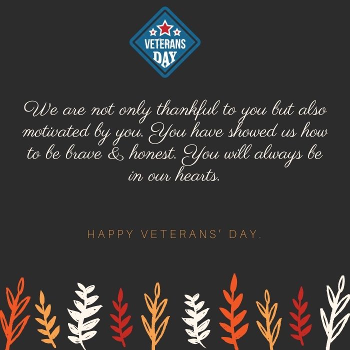 Veterans Day Greetings Messages 2023, Words of Thanks to Soldiers