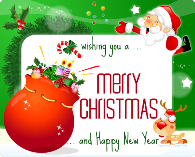 merry Christmas greeting cards