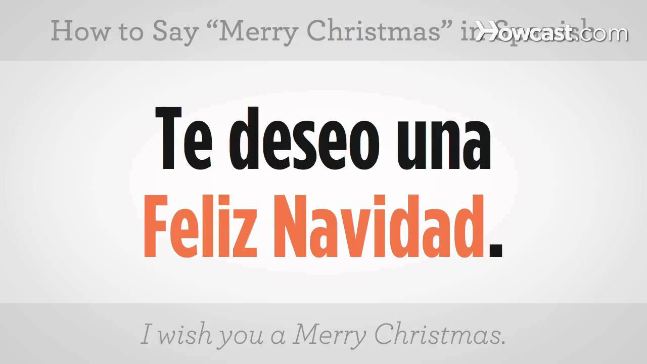 Say Merry Christmas in Spanish