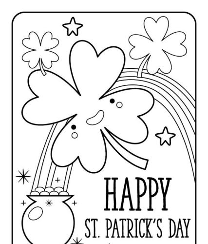 Saint Patrick's day coloring pages