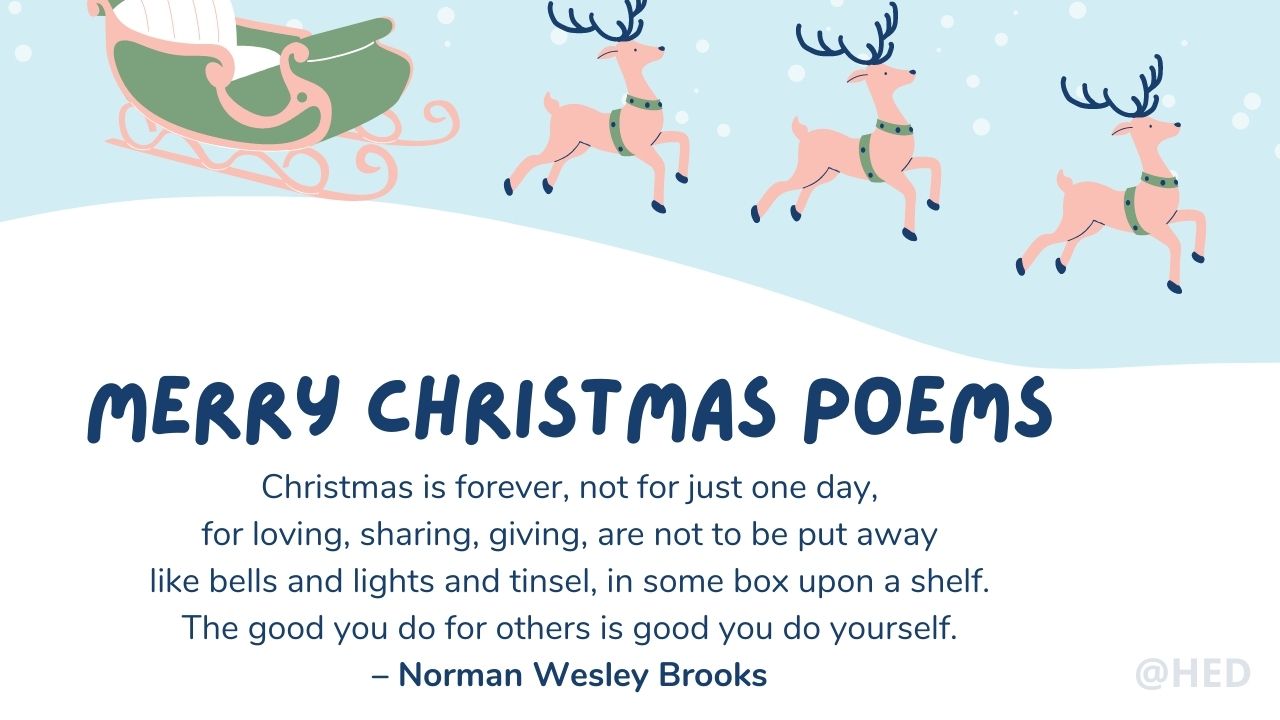 51+ Inspirational Merry Christmas 2022 Poems for Everyone