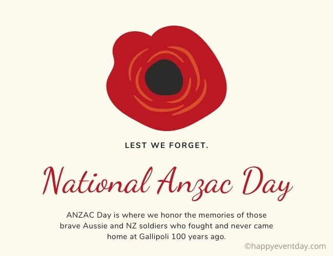 ANZAC Day is where we honor the memories of those brave Aussie and NZ soldiers who fought and never came home at Gallipoli 100 years ago.