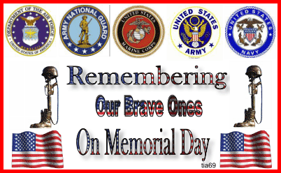Remembring our brave ones on Memorial Day!
