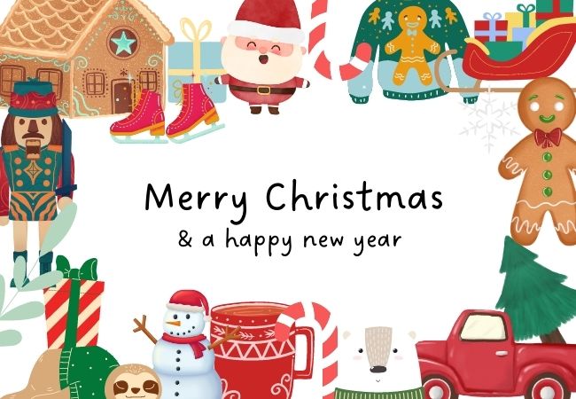 animated merry christmas and happy new year greetings