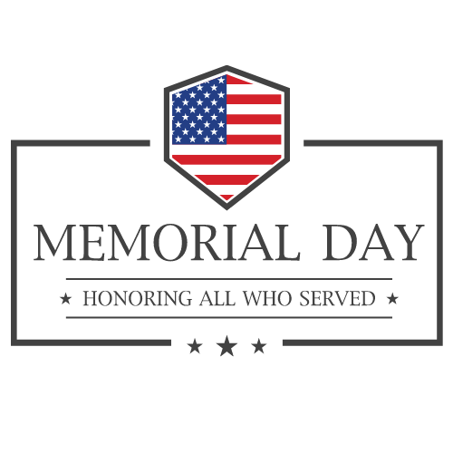 Memorial Day Clipart 2023 Free Download with USA Flags