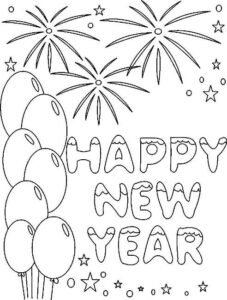 13 Best Printable New Year 2023 Coloring Pages