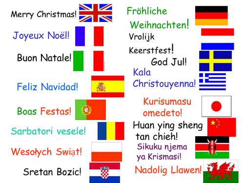 Merry Christmas in 15 Different Languages