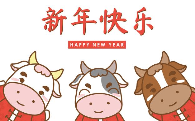 Happy Chinese New Year 2022 Auf Chinesisch