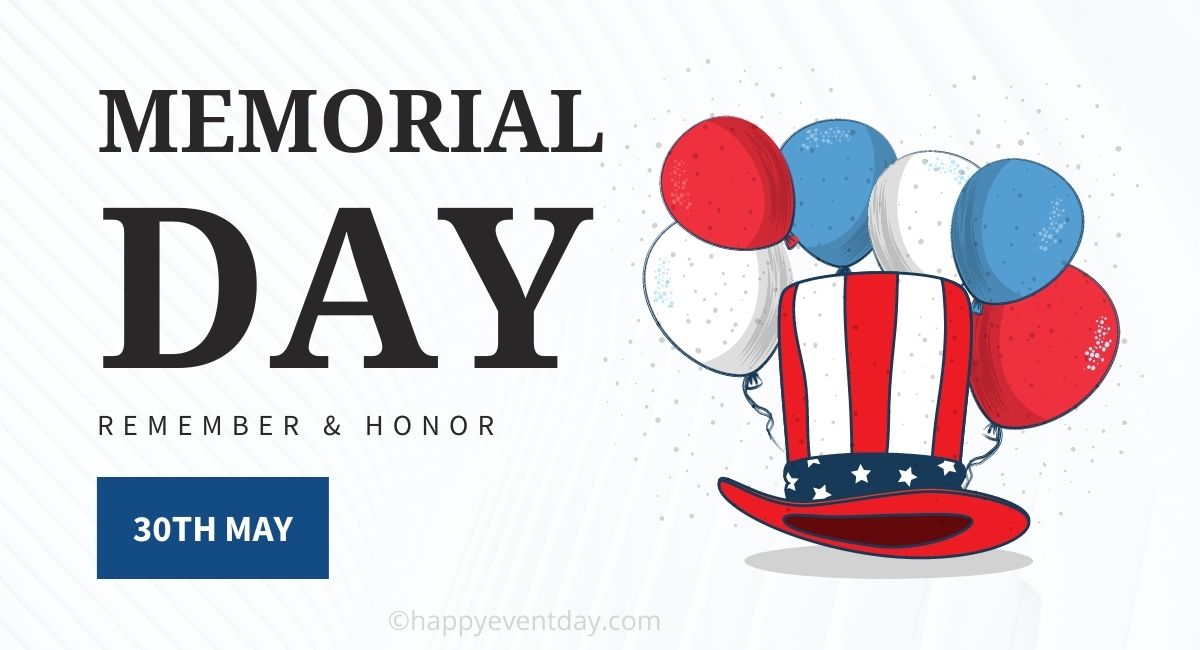 Memorial Day Clipart 2023 Free Download with USA Flags