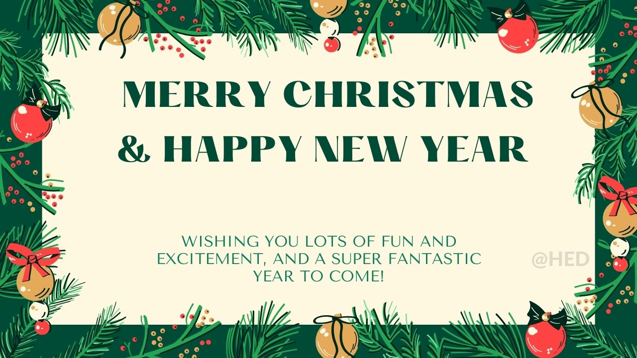 Merry Christmas and Happy New Year 2022 Messages