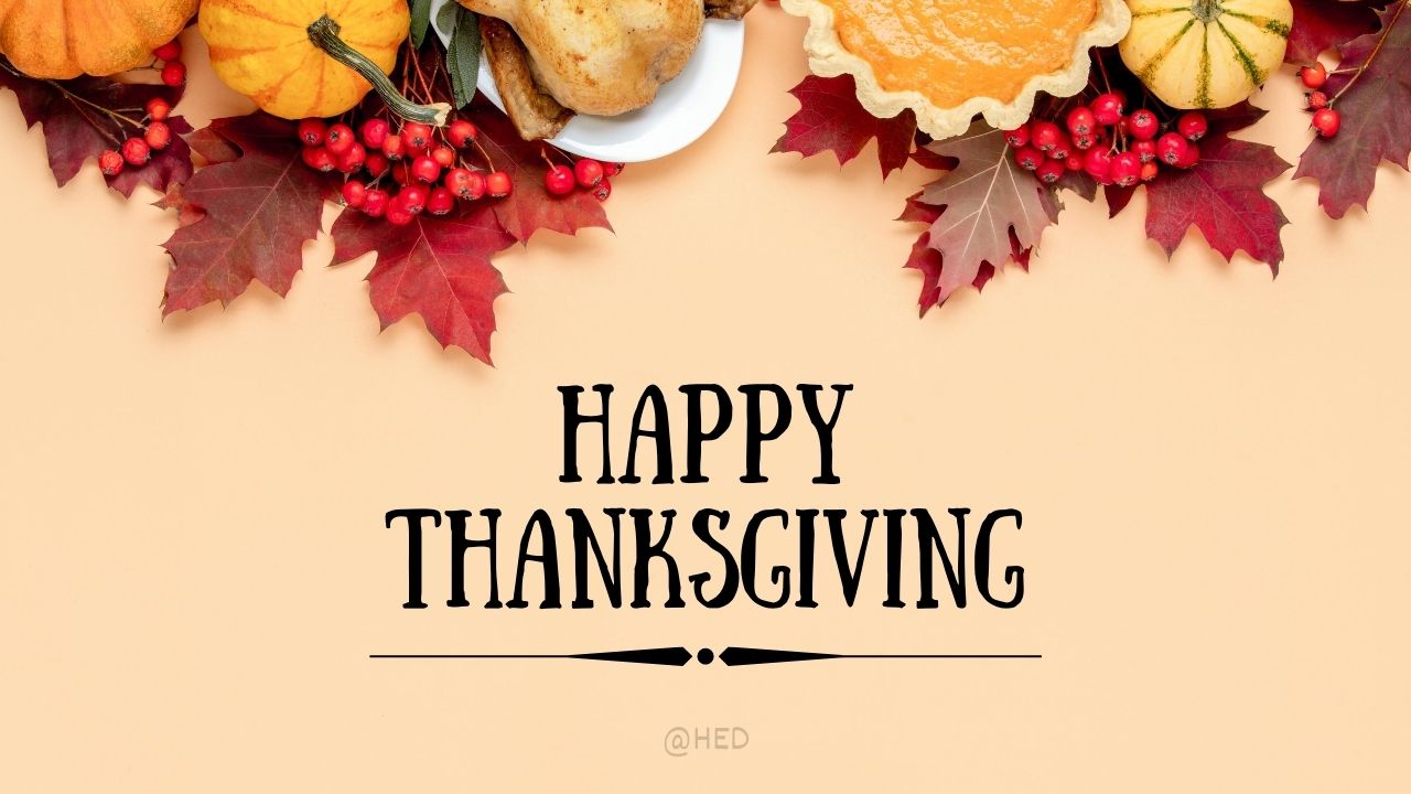 Autumnal Happy Thanksgiving 2021 Zoom Background