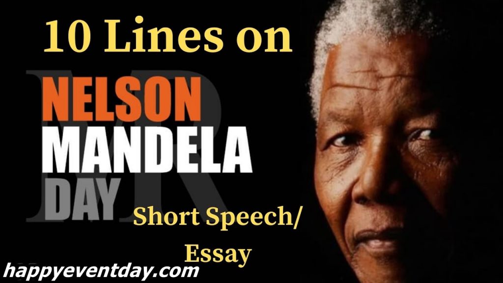 short speech on nelson mandela