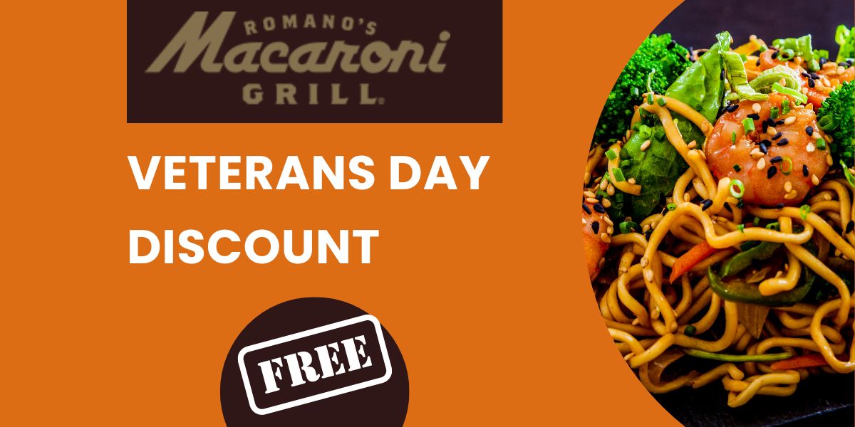 Romano’s Macaroni Grill Veterans Day Discount